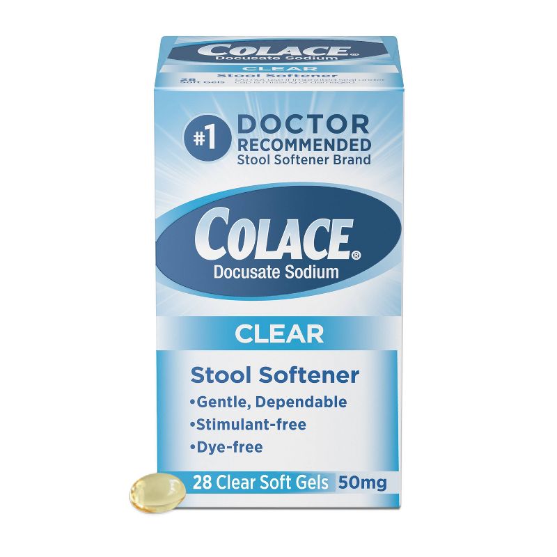 Colace Clear Soft Gels - 28ct, 1 of 6