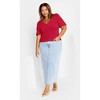 Women's Plus Size Selina Top - raspberry | CITY CHIC - 3 of 4