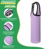 Unique Bargains Elastic Neoprene Commuting Jogging Cycling Insulated Bottle Sleeves with Carrying Handle 2 Pcs - 3 of 4