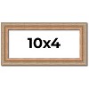 PosterPalooza | Panoramic Deco Brown Picture Frame - UV Acrylic, Foam Board Backing, Hanging Hardware - 2 of 4