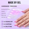 BTArtbox Press-On Nails - Neon Berry - S Almond - 32ct - 4 of 4