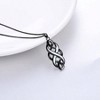 Irish Celtic Knot Opal Pendant Necklace, 18 Black Necklace for Women Men 2.95 x 2.95 x 0.75 inches; 0.12 ounces - 4 of 4