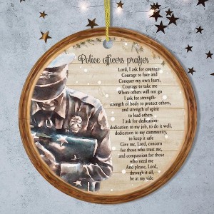 Police Officers Law Enforcement Christmas Ornament| OrnamentallyYou - 1 of 4