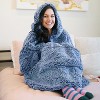 Catalonia Women's Blanket Hoodie Sweatshirt, Cozy Comfortable Fluffy Soft Fleece Lounging Pullover, Warm Fleece Hooded with Pockets Gift for Adult - 2 of 4