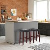 WestinTrends 29" Upholstered Saddle Seat Counter Stool - 2 of 4