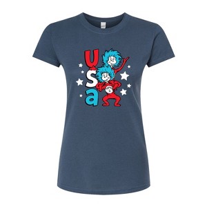 Women's - Dr. Seuss - USA Things Fitted Graphic T-Shirt - 1 of 4