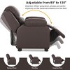Infans Brown Deluxe Padded Kids Sofa Armchair Recliner Headrest Children w Storage Arms - 4 of 4