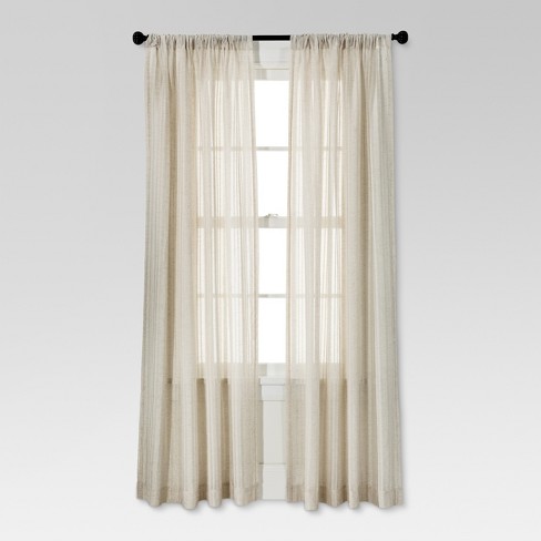 ivory sheer curtains