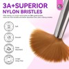 Saviland 4-Pc Acrylic Sculpt Set: #8/10/14/16 Brushes w/Holder - Core Artist's Essentials for Extensions & 3D Art. - 2 of 4