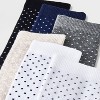 Women's Polka Dot 6pk Crew Socks - A New Day™ Black/Ivory/Navy/Heather Gray/Oatmeal Heather 4-10 - 3 of 3