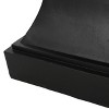 NicBex  Modern 17.25" Square Patio Side Table,Concrete Outdoor End Table with Pedestal Base,Sturdy Patio Table for Garden & Deck Furniture - 3 of 4
