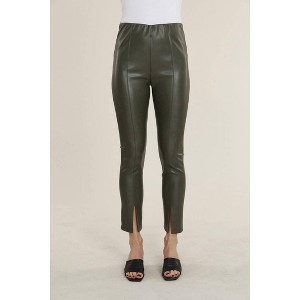 Women's Vegan Leather Leggings - DOLCE CABO - 1 of 3
