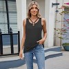 Women's Knitted Sleeveless Tank Top with O-Ring Detail and Neckline - 4 of 4