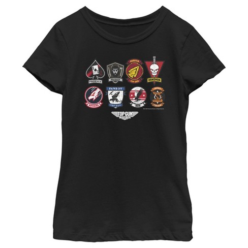 Girl's Top Gun: Maverick Codename Patches T-Shirt - image 1 of 4