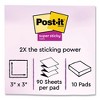 Post-it Notes Super Sticky Pads in Summer Joy Collection Colors, 1.88" x 1.88", 90 Sheets/Pad, 8 Pads/Pack - 4 of 4