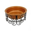 30" Deep Bowl Copper Fire Pit with Stand and Screen - National Tree Company - 4 of 4