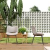 Luck Live Set of 2 armless upholstered dining chairs, which is suitable for multiple scenarios. - 4 of 4