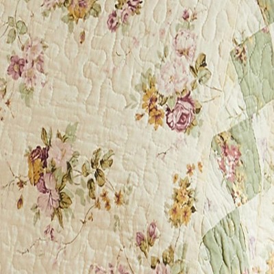 Bliss Ivory and Sage Cotton King Pillow Sham