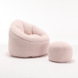 Vynxaria Bean Bag Seats - CloudRest Lounger with Footrest, Premium Foam Sofa Chair for Adults (Ultimate Comfort Seat) - 1 of 4