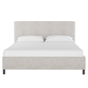 Queen Upholstered Platform Bed in Aiden Platinum - Project 62 , White
