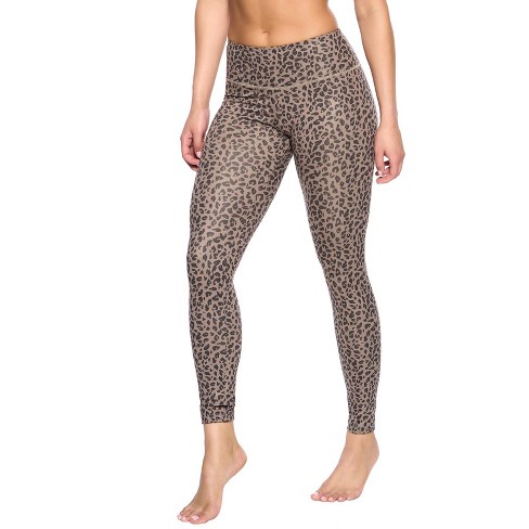 Felina Women's Sueded Athletic Leggings, Slimming Waistband (raven Leopard,  Small) : Target