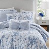 Okak All Size 5-Piece Large Printed Bed Comforter Set with Decorative Pillows,Comfortable Lightweight Comforter Bedding Sets,Machine Washable - 2 of 4
