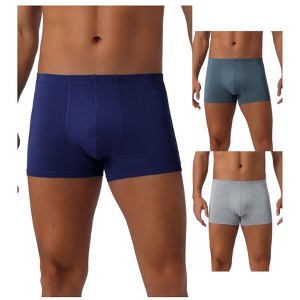 INSPIRE CHIC Men's 3 Pack Underwear Regular Fit Soft Comfortable Boxer Briefs - 1 of 4