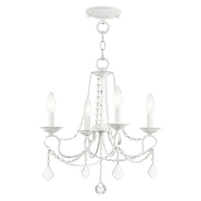 Livex Lighting Pennington 4 - Light Chandelier in  Antique White