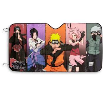Just Funky Naruto Shippuden Characters Sunshade for Car Windshield | 58 x 28 Inches
