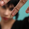 SOHI Women's California Gold Party Nail Ring - 3 of 4