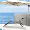 Outdoor Sun Lounger with 4 Adjustable Positions, Textilene Mesh, Heavy-Duty Steel Frame, Waterproof, Supports 353 lbs - 3 of 4