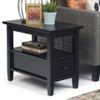 NicBex Occasional Table Classic Lattice Ends & Bottom Shelf, Affordable Side Table for Living Room - 3 of 4