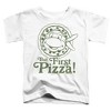 Teenage Mutant Ninja Turtles mnt But First Pizza Kids T Shirt For Toddlers, White - 2 of 4