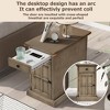 Vintage Night Stands With USB Ports Drawer Multifunctional End Table For Bedroom/Living Room/Salon/Office - 3 of 4