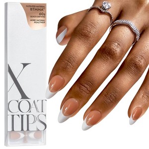 BTArtboxnails XCOATTIPS® White French - Almond - 1 of 4
