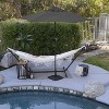 9' x 9' Steel Market Polyester Patio Umbrella with Crank Lift and Push-Button Tilt Taupe - Astella - 3 of 4