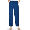 Collections Etc Elastic Waistband with Side Pockets Cotton Knit Pants - 4 of 4
