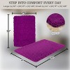 Lavish Home 2-Piece Chenille Memory Foam Bathroom Rugs Set - 3 of 4