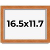 PosterPalooza | Flat Brown Picture Frame - UV Acrylic, Backing Board, Hanging Hardware Included - 2 of 4