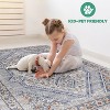 Okak Luxury Bordered Non-Shedding Carpet Area Rug for Living Room,Bedroom,All Size Indoor Stain Resistant Carpet - 4 of 4