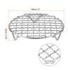 Unique Bargains Stainless Steel Round Cross Wire Barbecue Grill with Legs - 2 of 4