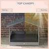 UbMelt Dog Bed Outdoor Pet Bed for Small Dogs Rattan Dog House with Canopy and Water-resistant Cushion, Modern Pet Furniture for Puppies - 4 of 4
