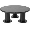NicBex Modern 39.4" Round Coffee Table with Smooth Edge and 3 Cylindrical Legs for Living Room - 3 of 4