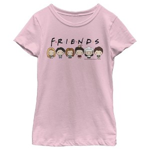 Girl's Friends Chibi Characters T-Shirt - 1 of 4