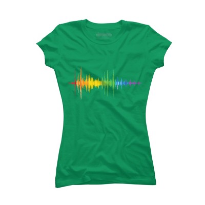 Adult Design By Humans Soundwave Rainbow Pride By Truemilk T-Shirt
