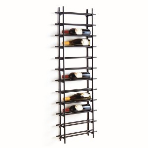 Plum & Post Barossa 12-Bottle Wine Rack - Black Iron - Modern Design - 1 of 4