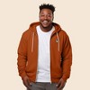 Dalix Astronaut Embroidered Hoodie Fleece Sweatshirt Zip Front Mens - 3 of 4