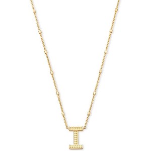Letter A-Z Pendant Necklace for Women, 14K Gold Plated Fashion Jewelry - 1 of 4