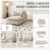 TIRAMISUBEST 2 PC Chaise Lounge Set, Chenille Single Sofa with Movable Ottoman, Upholstered Lazy Sleeper Armchair - 3 of 4