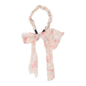 Unique Bargains Women's Faux Pearl Ribbons Headband 1 Pc - 1 of 4
